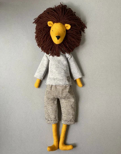 Lion Soft Toy Sewing Pattern PDF + Full Tutorial | EFI Friends | 55 cm Heirloom Toy