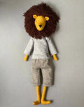 Lion Soft Toy Sewing Pattern PDF + Full Tutorial | EFI Friends | 55 cm Heirloom Toy