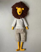Lion Soft Toy Sewing Pattern PDF + Full Tutorial | EFI Friends | 55 cm Heirloom Toy