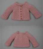 Knitted Cardigan Pattern PDF + Tutorial | Fits 55 cm EFI Friends Toys