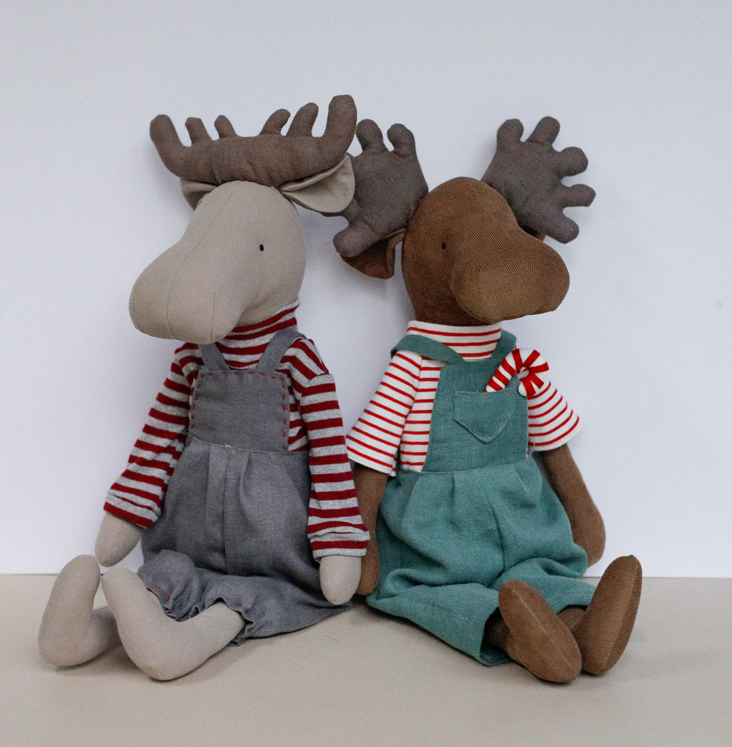 Moose Soft Toy Sewing Pattern PDF + Full Tutorial | EFI Friends | 55 cm Heirloom Toy