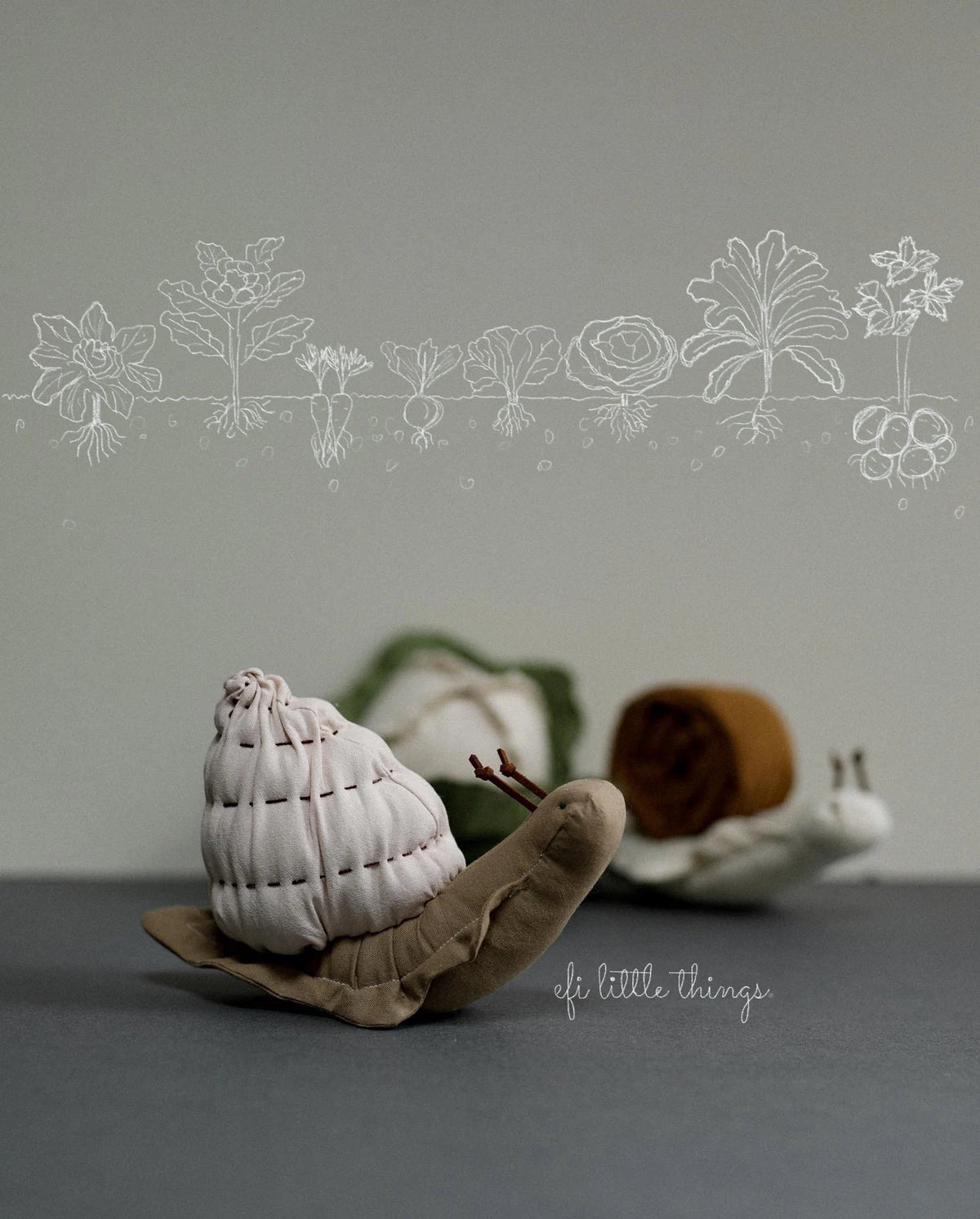 Little Snail Sewing Pattern & Tutorial | 16 × 12 cm Soft Toy