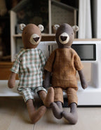 Bear Soft Toy Sewing Pattern PDF + Full Tutorial | EFI Friends | 55 cm Heirloom Toy