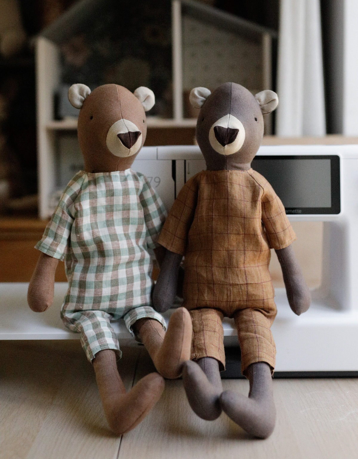 Bear Soft Toy Sewing Pattern PDF + Full Tutorial | EFI Friends | 55 cm Heirloom Toy