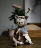 Miss Owl 41 cm Soft Toy – PDF Sewing Pattern & Tutorial + Outfit