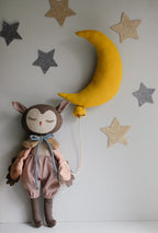 Miss Owl 41 cm Soft Toy – PDF Sewing Pattern & Tutorial + Outfit