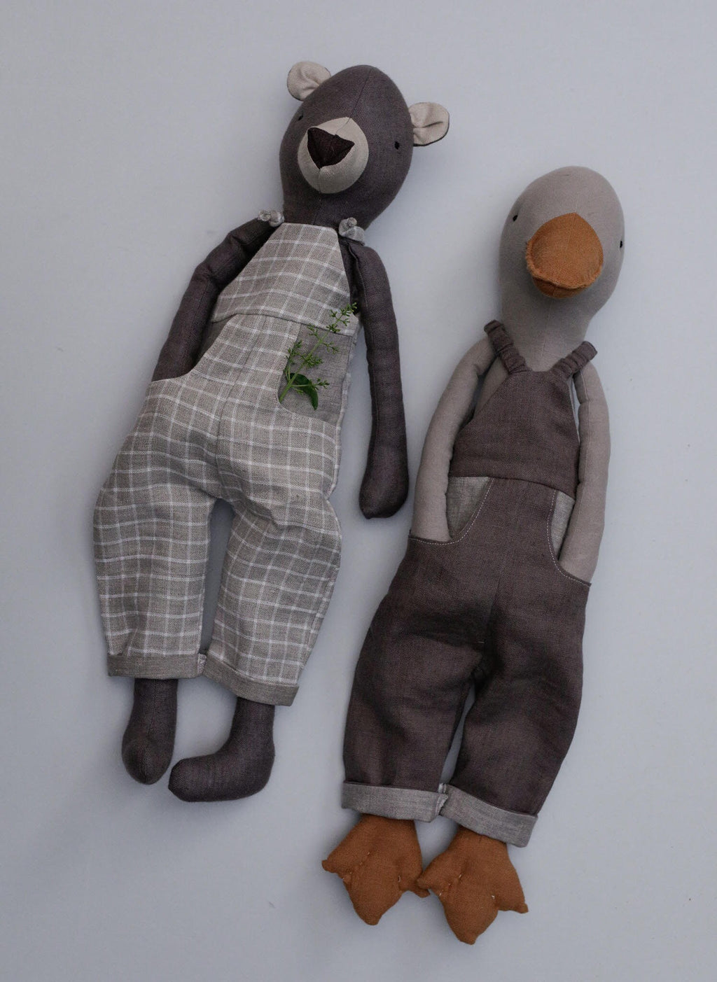 Dungarees Sewing Pattern PDF + Tutorial | Fits 55 cm & 30 cm EFI Friends Toys