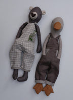 Dungarees Sewing Pattern PDF + Tutorial | Fits 55 cm & 30 cm EFI Friends Toys