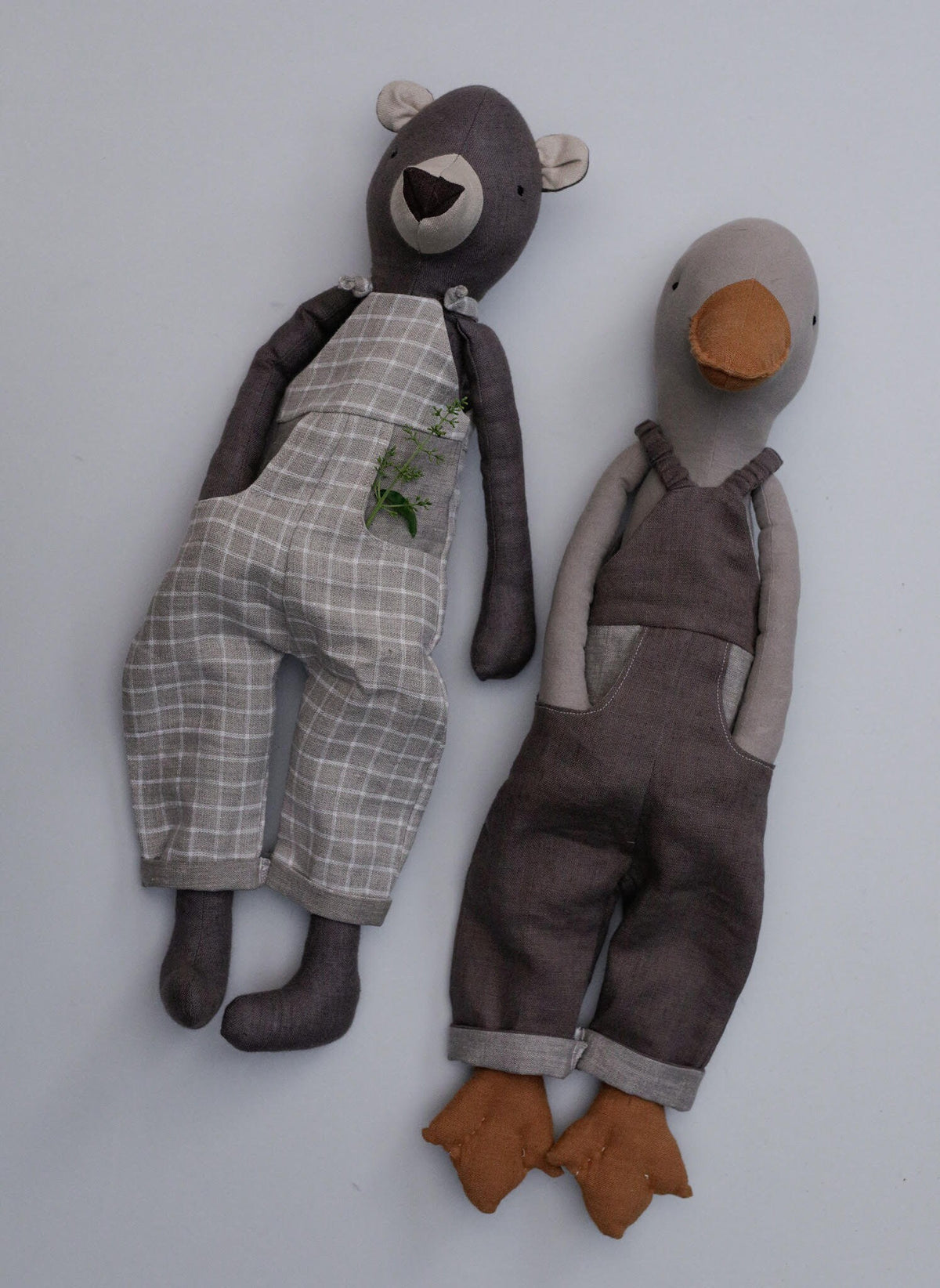 Dungarees Sewing Pattern PDF + Tutorial | Fits 55 cm & 30 cm EFI Friends Toys