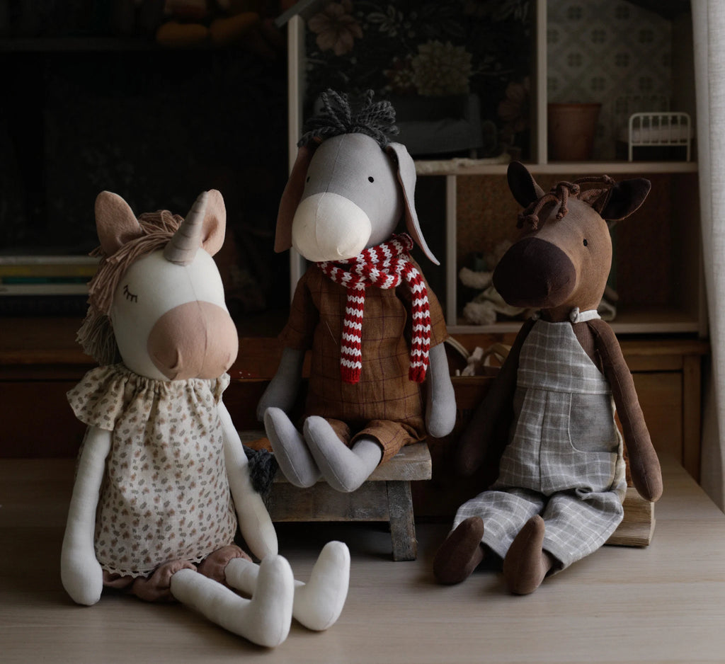 Horse, Donkey & Unicorn Soft Toy – PDF Sewing Pattern & Tutorial
