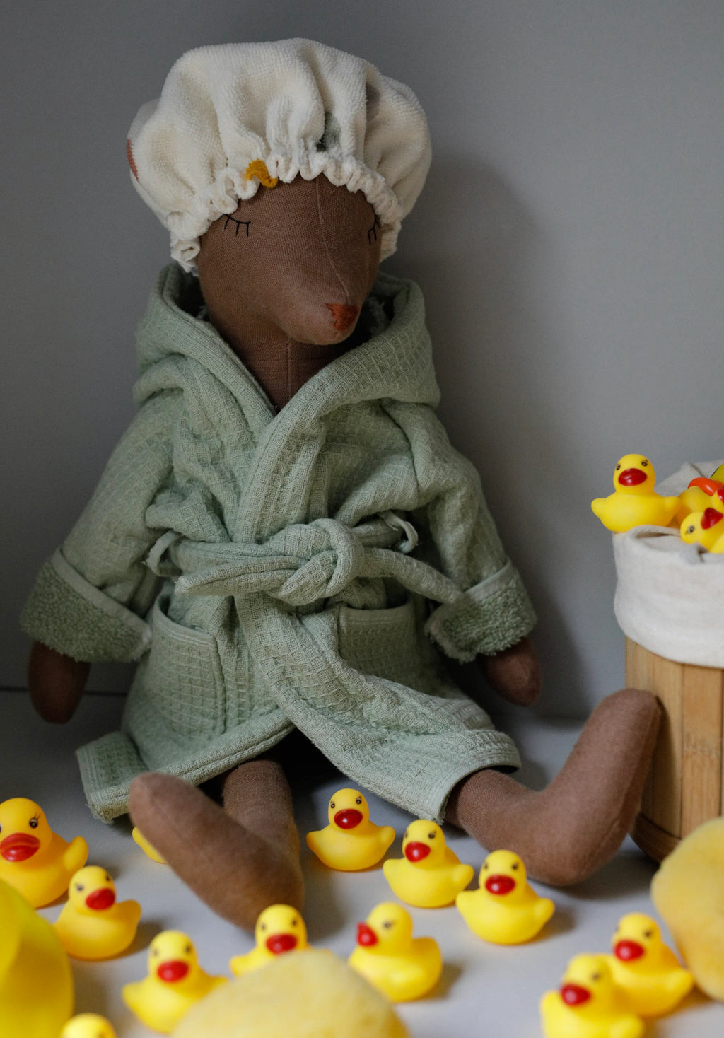 Bathrobe + Shower Cap Sewing Pattern PDF & Tutorial | Fits 55 cm & 30 cm EFI Friends Toys