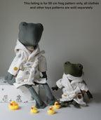 Frog & Toad Soft Toy Sewing Pattern PDF + Full Tutorial | EFI Friends | 55 cm Heirloom Toy