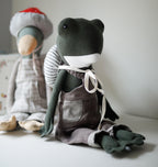 Frog & Toad Soft Toy Sewing Pattern PDF + Full Tutorial | EFI Friends | 55 cm Heirloom Toy