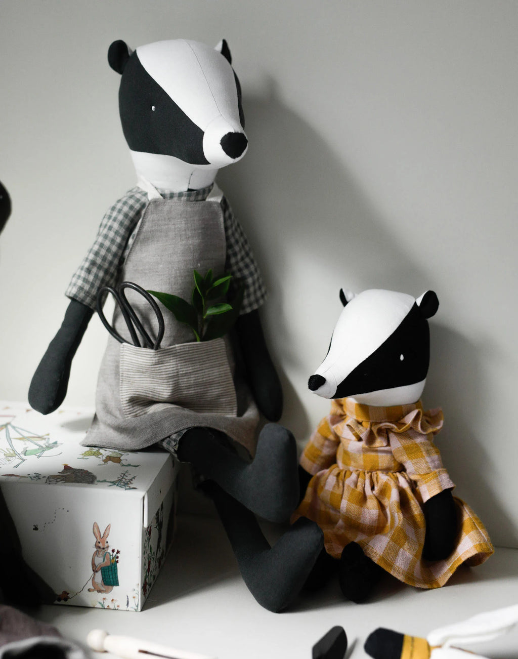 Badger Soft Toy Sewing Pattern PDF + Full Tutorial | EFI Friends | 55 cm Heirloom Toy