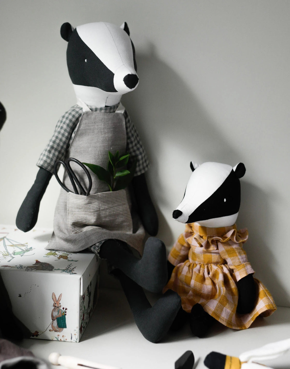 Badger Soft Toy Sewing Pattern PDF + Full Tutorial | EFI Friends | 55 cm Heirloom Toy