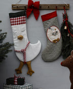 Stocking with Goose Applique sewing pattern and tutorial
