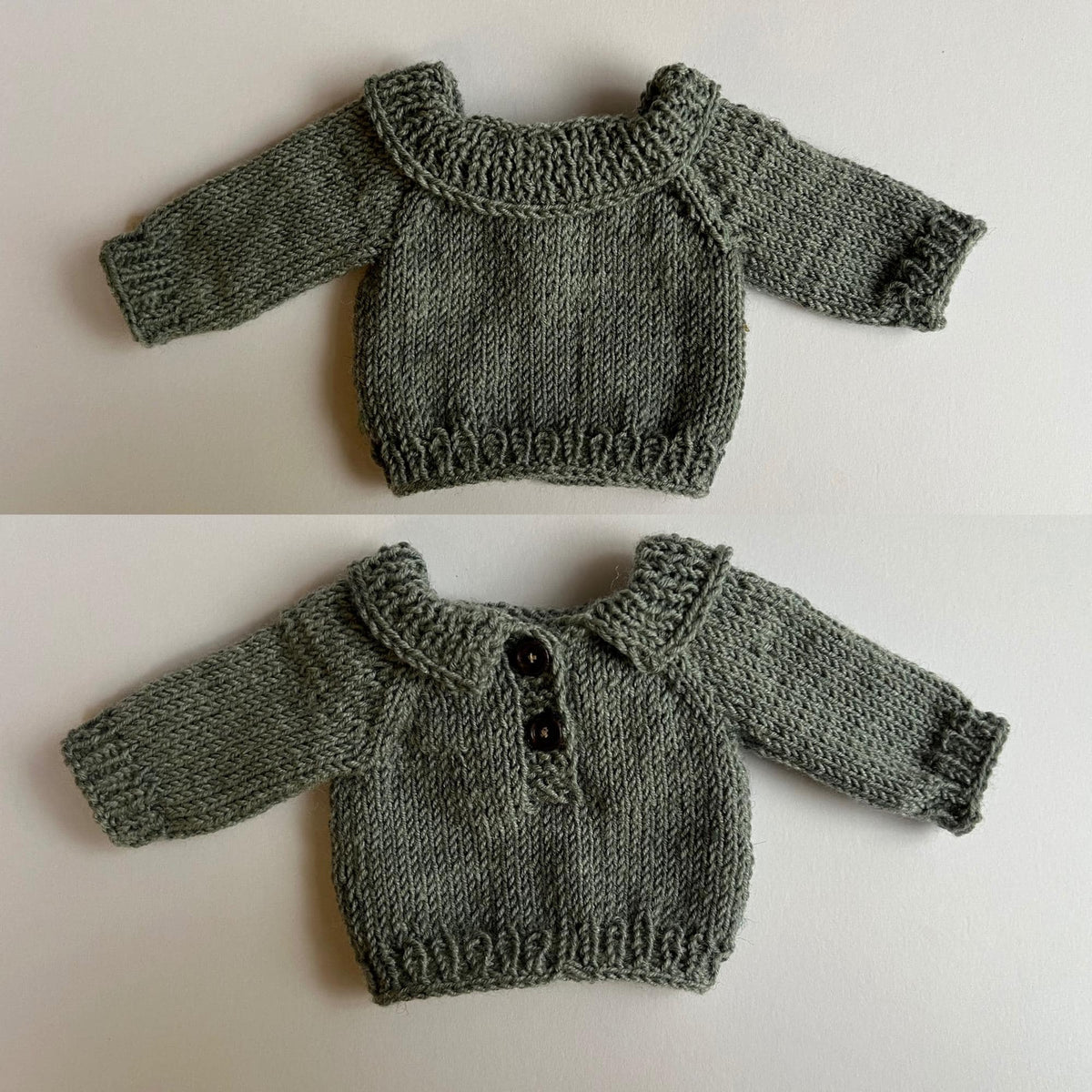 Knitted Turtleneck Jumper Pattern PDF + Tutorial | Fits 55 cm & 30 cm EFI Friends Toys