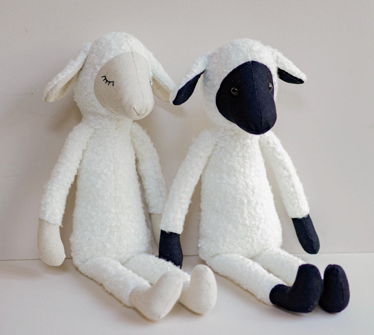 Lamb Soft Toy Sewing Pattern PDF + Full Tutorial | EFI Friends | 55 cm Heirloom Toy
