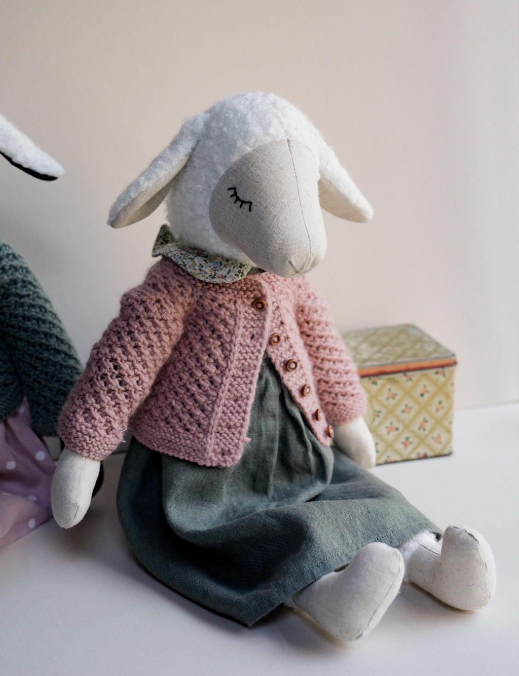 Lamb Soft Toy Sewing Pattern PDF + Full Tutorial | EFI Friends | 55 cm Heirloom Toy