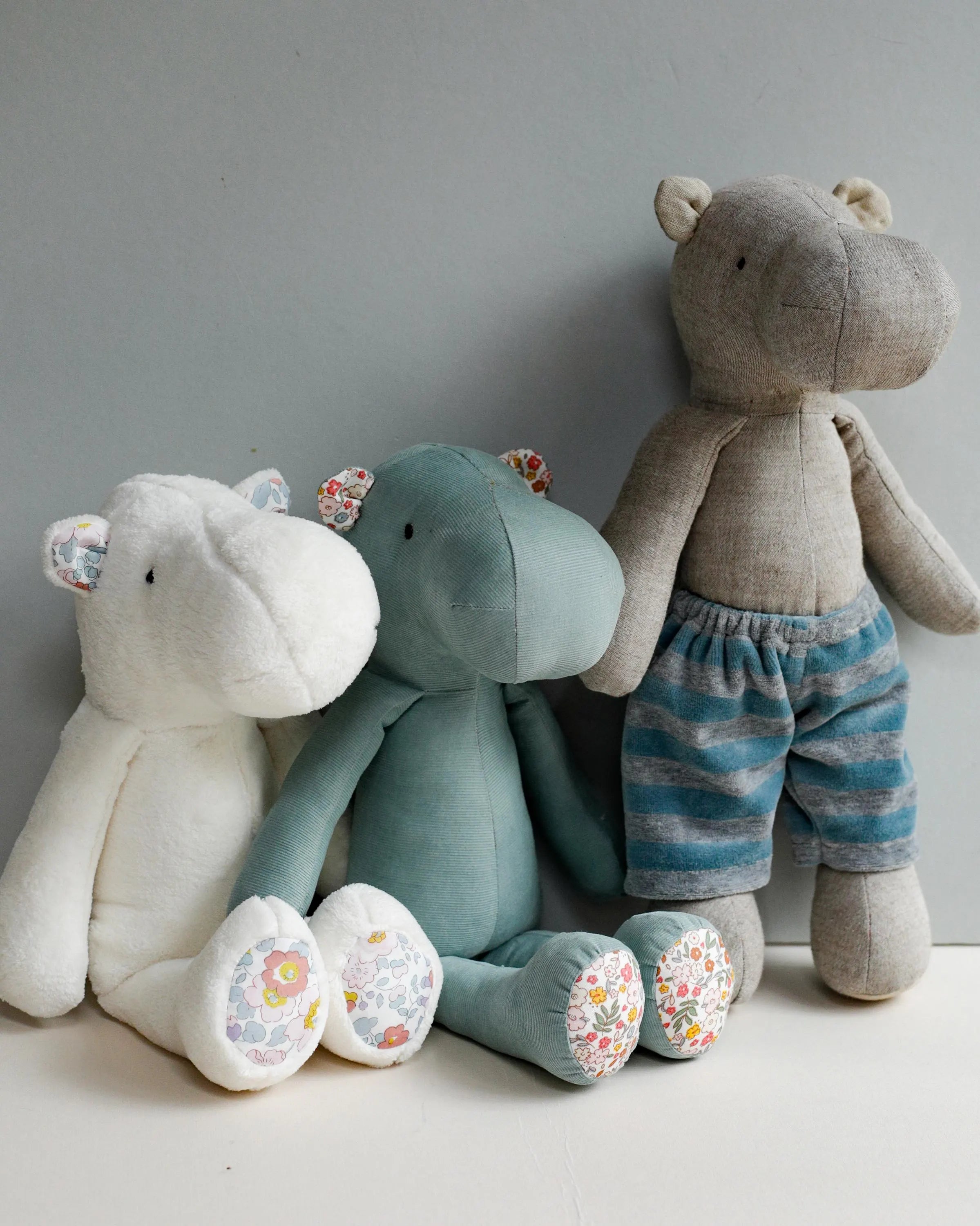 Happy Snout Hippo PDF Sewing Pattern (38 cm / 15")