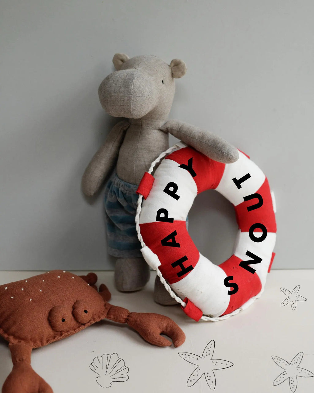 Happy Snout Hippo PDF Sewing Pattern (38 cm / 15")