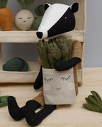 Asparagus in a bag soft toy Pretend Play PDF Sewing Pattern and Tutorial