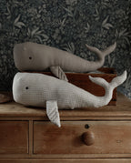 Snuggle the Whale soft toy children room décor cushion PDF pattern