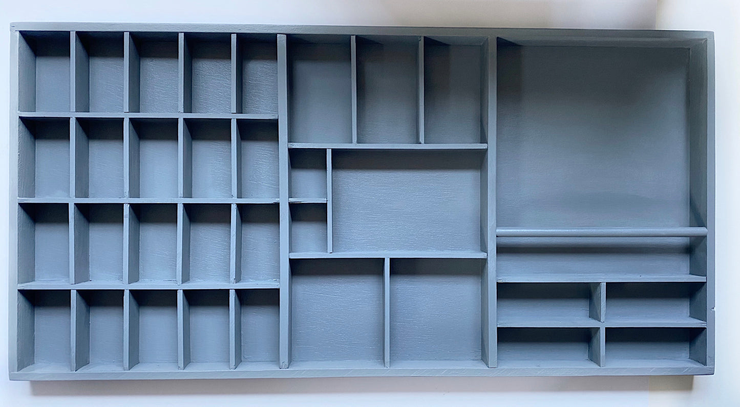 Letter tray style shelf